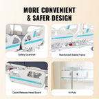 Premium 5 Function Full Electric Hospital Bed with Cardiac Position 550LBS